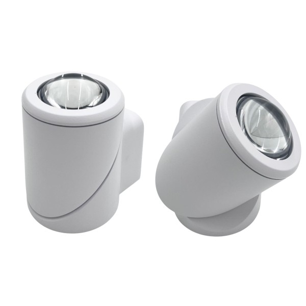 OUTDOOR LED WALL LIGHT WHITE BODY-8WATTS-WARM WHITE (3000K)