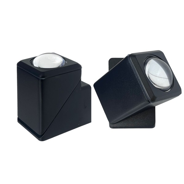 OUTDOOR LED WALL LIGHT BLACK BODY-8WATTS-WARM WHITE (3000K)