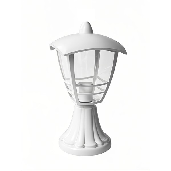 LED STAND GARDEN LIGHT WITH E27 HOLDER WHITE BODY