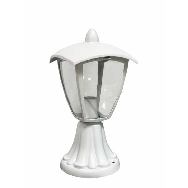 LED STAND GARDEN LIGHT WITH E27 HOLDER WHITE BODY
