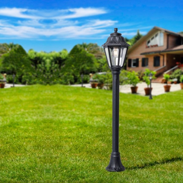 Fumagalli "Mizar Anna" Outdoor Street Lamp 110CM E27 IP55 Black