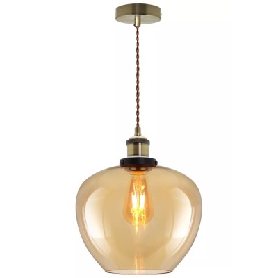 Vintage Smoked Gold Glass...