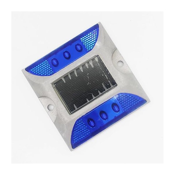 LED Solar Road Stud Light Marker Lighting with 6 LED Blue