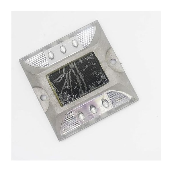 LED Solar Road Stud Light Marker Lighting with 6 LED White