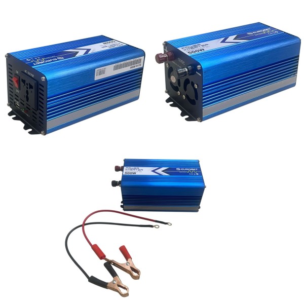 EURONET POWER INVERTER-500W-DC12V TO AC220V