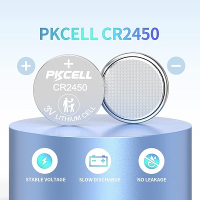 PKCELL CR2450 3V Lithium...