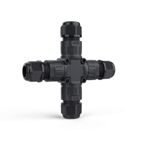 EW-M20X 4-WAY IP68 WATERPROOF CONNECTOR 3-PIN X TYPE