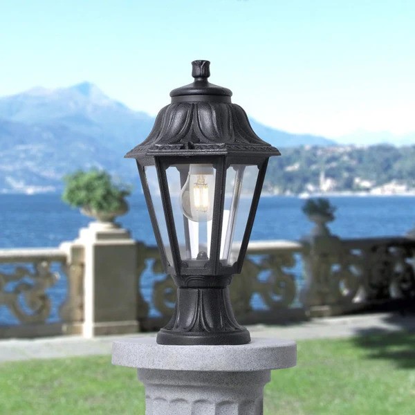 Fumagalli "Bisso Anna" Post Pillar Top Lantern E27 IP55 Black