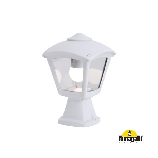 Fumagalli "Disma Roby" Pedestal Lantern E27 IP55 White