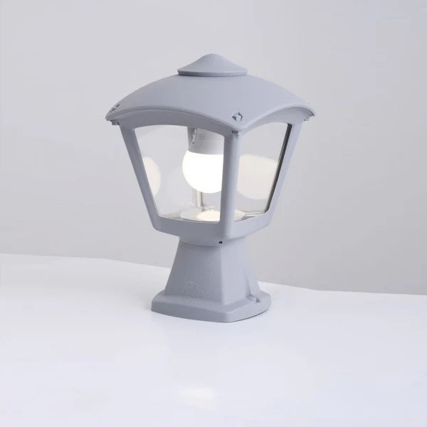 Fumagalli "Disma Roby" Pedestal Lantern E27 IP55 Grey