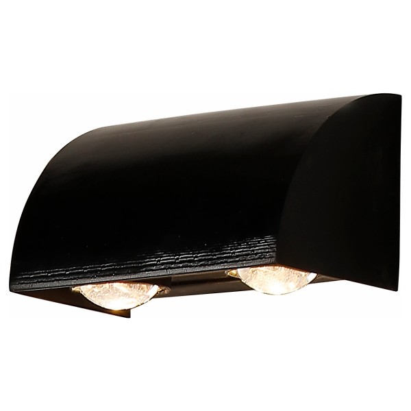 LED Wall Light 3Watt Black Body 3000K