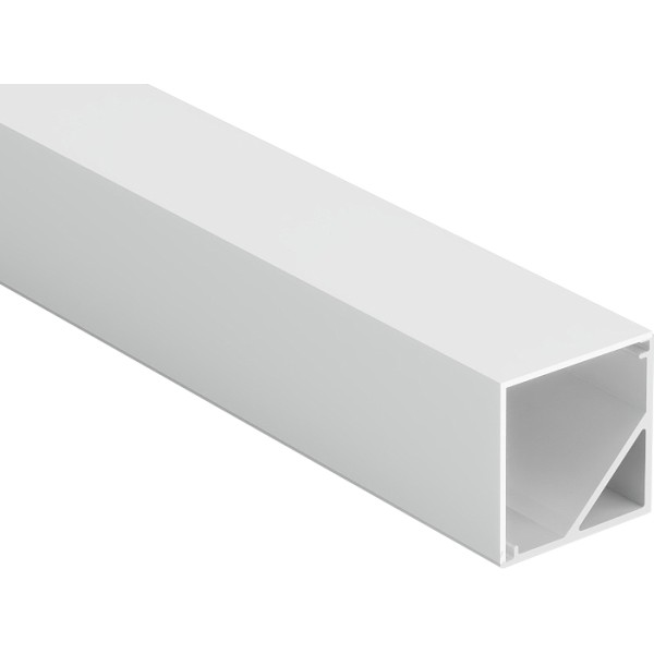 ANODIZED ALUMINUM PROFILE WITH DIFFUSED COVER 15.8X15.8X8.3mm