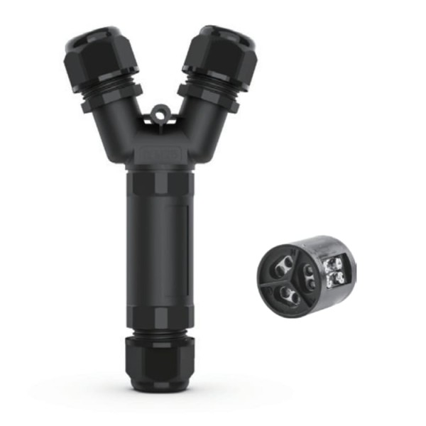 EW-M25Y 3-WAY IP68 WATERPROOF CONNECTOR 3-PIN Y TYPE