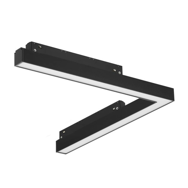 DC48V 24W MAGNETIC LINEAR DIFFUSED CORNER L-SHAPE LIGHT-4000K