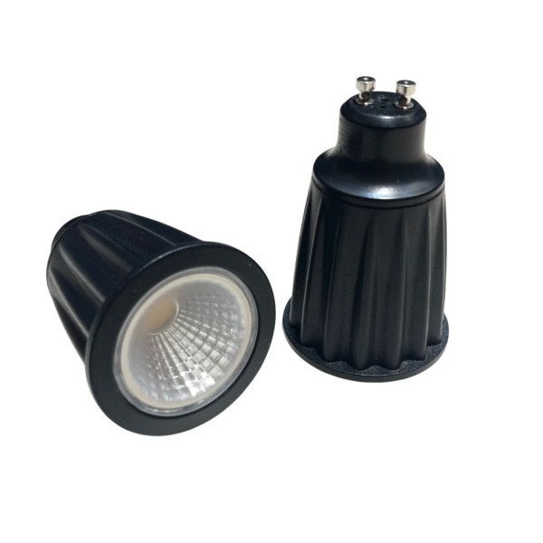 GU10 COB LED Reflector Lamp Black Body 10Watt 6000K