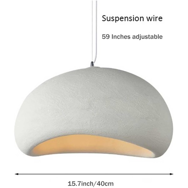 NORDIC MINIMALIST OVAL PENDANT LIGHT 40CM-WHITE COLOR