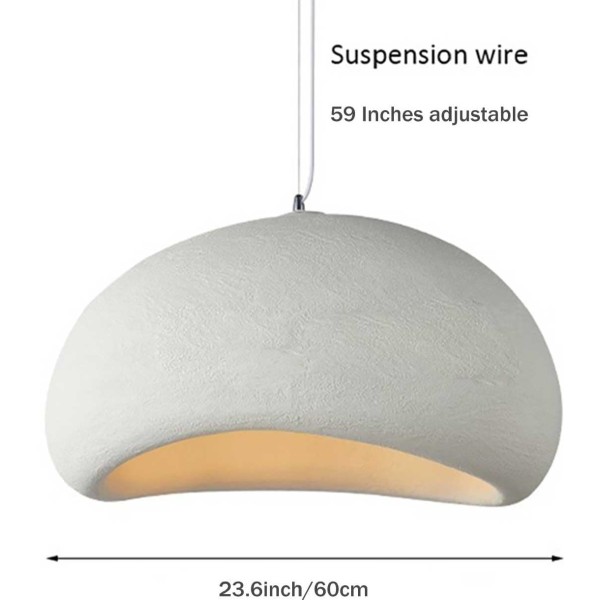 NORDIC MINIMALIST OVAL PENDANT LIGHT-60CM-WHITE COLOR