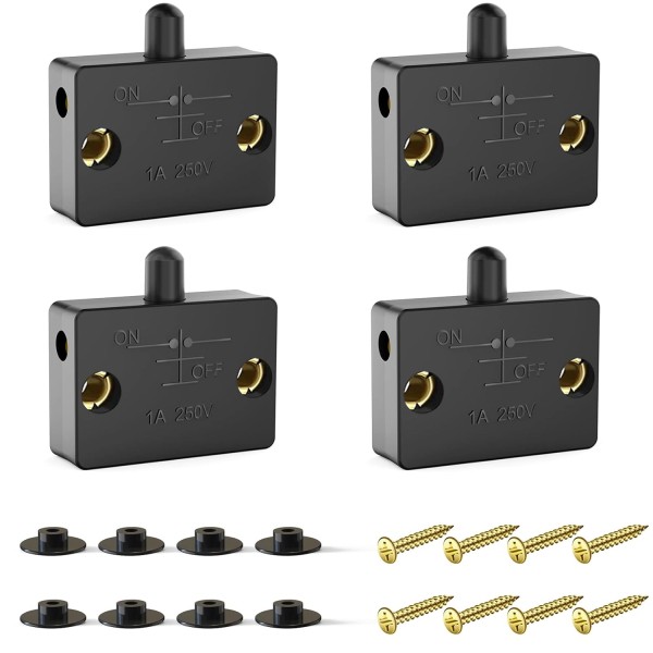 CUPBOARD DOOR SWITCH DOOR LIGHT CONTROL SWITCH-BLACK