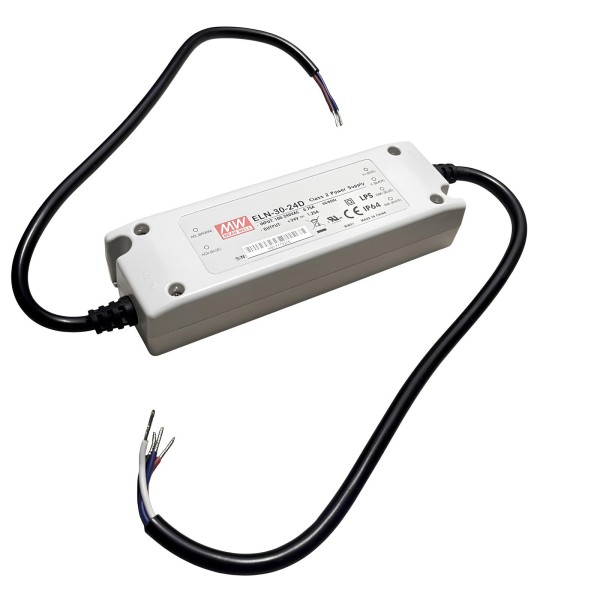 MEAN WELL ELN-30-24D SINGLE OUTPUT SWITCHING POWER SUPPLY 30W24V