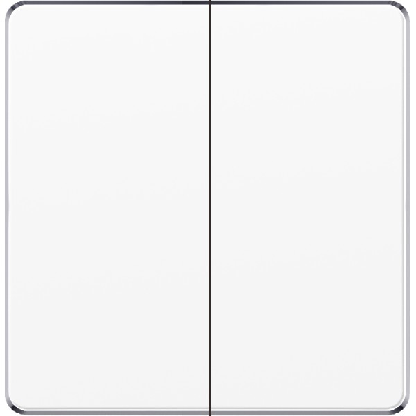 2 GANG 2 WAY PLATE SWITCH - WHITE