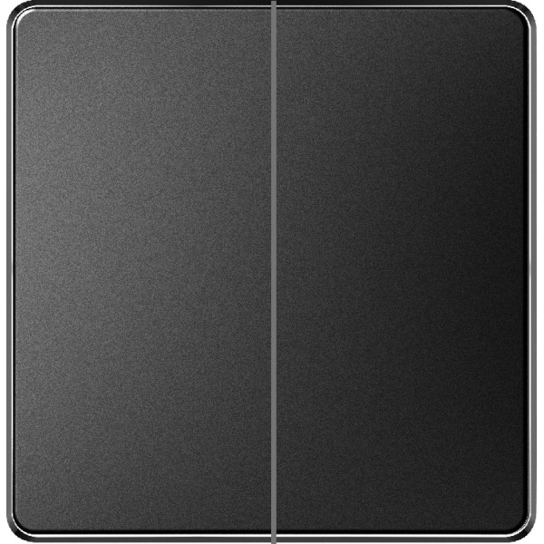 2 GANG 2 WAY PLATE SWITCH - BLACK