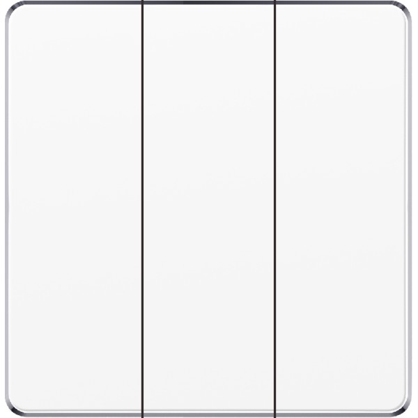 3 GANG 2 WAY PLATE SWITCH - WHITE
