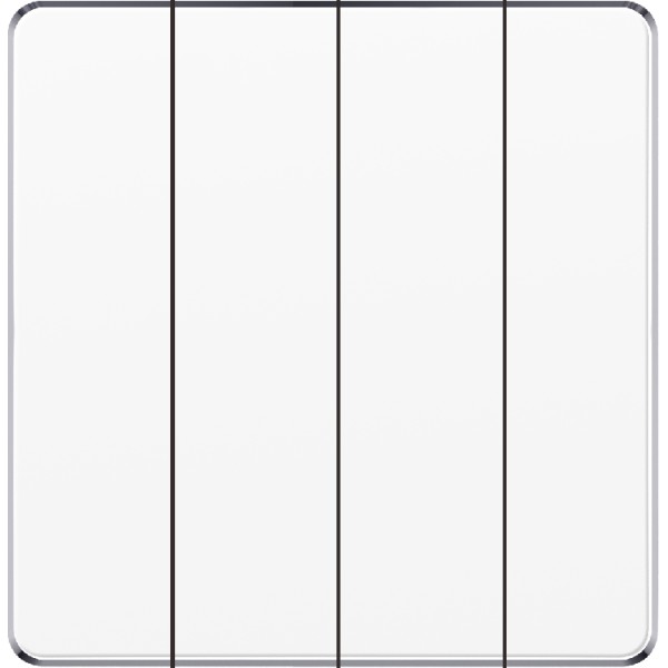 4 GANG 2 WAY PLATE SWITCH - WHITE