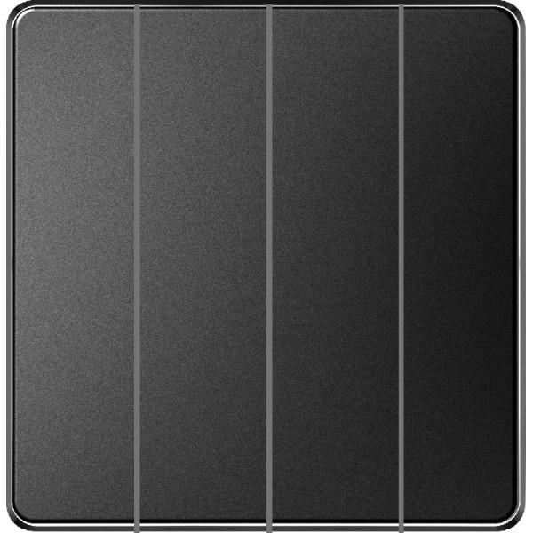 4 GANG 2 WAY PLATE SWITCH - BLACK