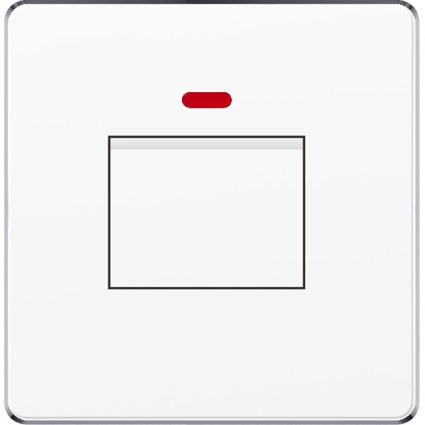 20A WATER HEATER SWITCH WITH NEON - WHITE