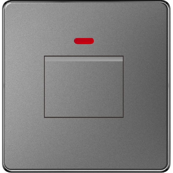 20A WATER HEATER SWITCH WITH NEON - GRAY