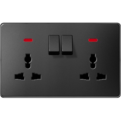 SWITCHED DOUBLE 3 PIN...