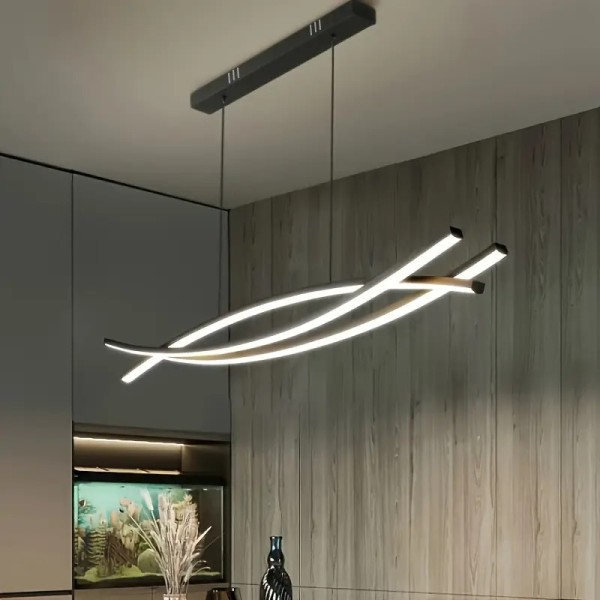 100CM Modern LED Pendant Light 60W Black Body 3 Color
