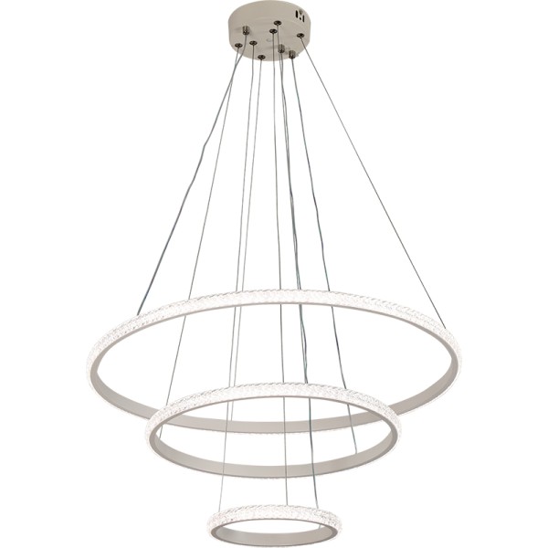 3-Ring LED Pendant Light 110W White Body 3Color 20+40+60CM