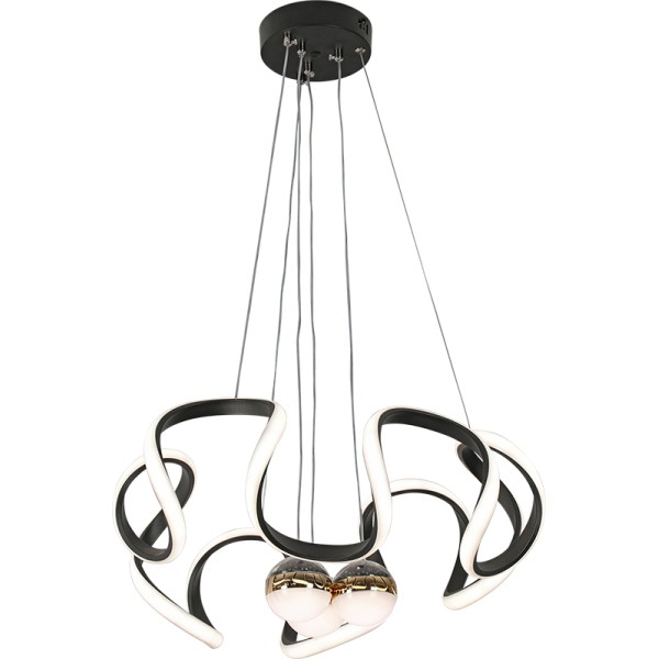 LED Pendant Light 100Watt Black Body 3Color 50CM
