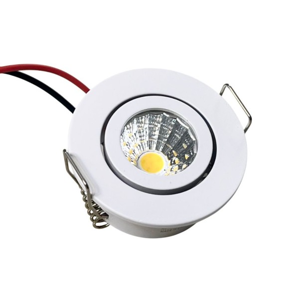MINI LED SPOTLIGHT ADJUSTABLE ANGLE 3WATT WARM WHITE