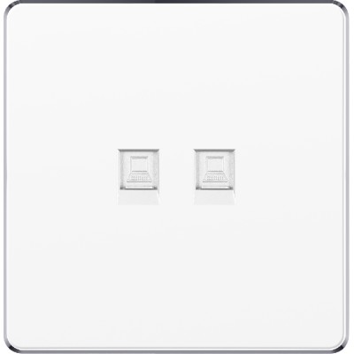 DOUBLE DATA SOCKET - WHITE