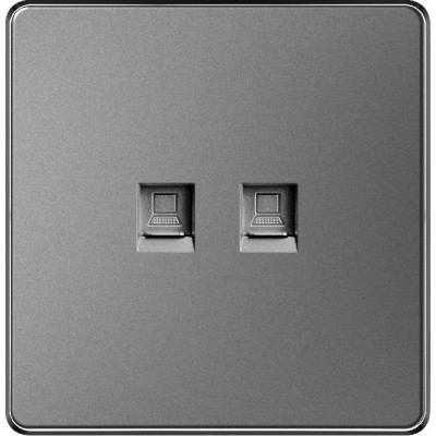 DOUBLE DATA SOCKET - GRAY