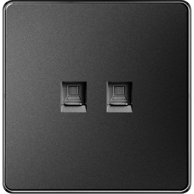 DOUBLE DATA SOCKET - BLACK