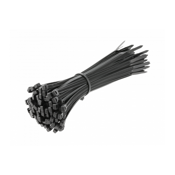 CABLE TIE IN BLACK COLOR 200X4.8MM - 100PCS