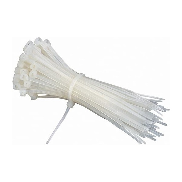 CABLE TIE IN WHITE COLOR 150X3.6MM - 100PCS