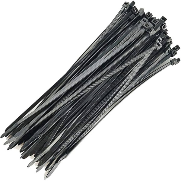 CABLE TIE IN BLACK COLOR 400X4.8MM - 100PCS