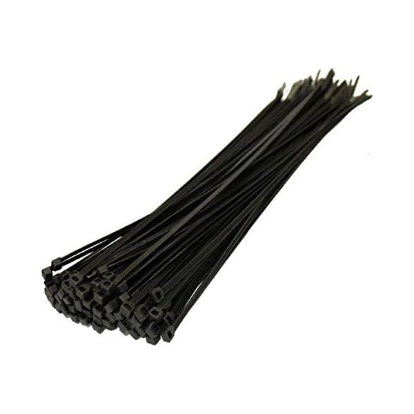 CABLE TIE IN BLACK COLOR 350X4.8MM - 100PCS