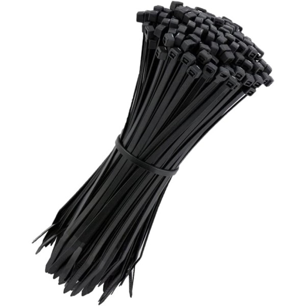 CABLE TIE IN BLACK COLOR 250X3.6MM - 100PCS
