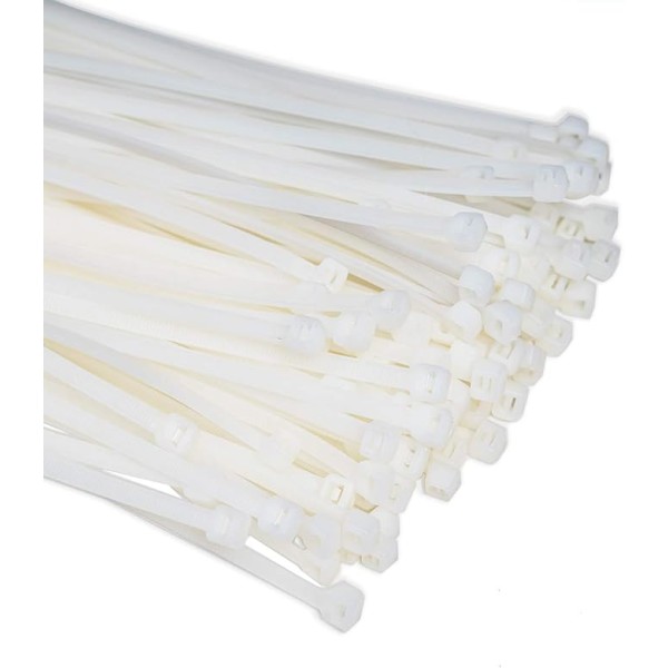 CABLE TIE IN WHITE COLOR 500X4.8MM - 100PCS