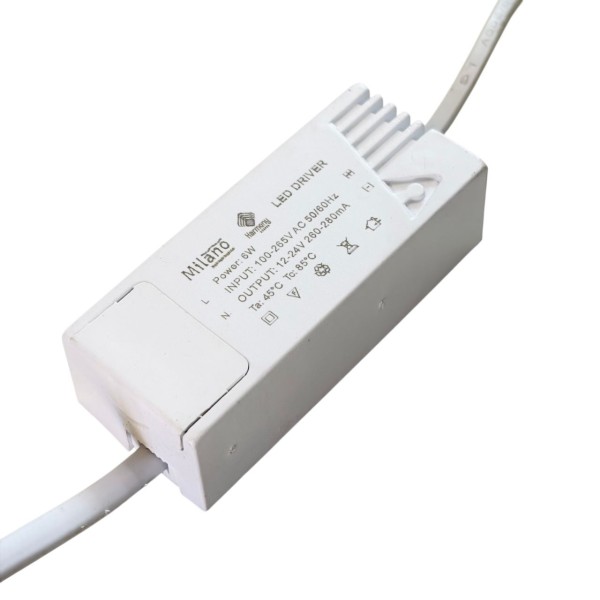 Milano 6W LED Driver (12-24V 260-280mA)