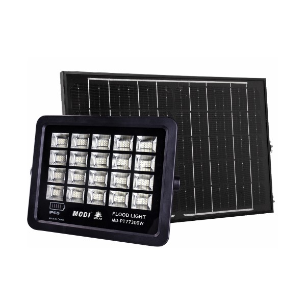 SOLAR LED FLOOD LIGHT-300WATT-WHITE 6500K