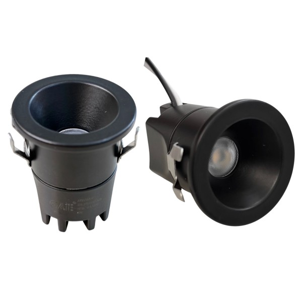 Mini Anti-Glare LED Spotlight Black Body 5Watt Warm white