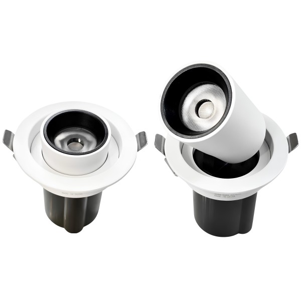 360Degree Adjustable LED Down Light 12W WH Body 3000K