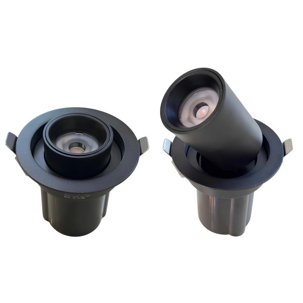 360Degree Adjustable LED Down Light 12W BK Body 3000K