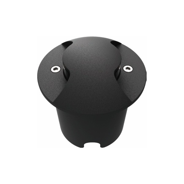 LED Underground Light - 2x1Watts - Black Body - Warm white